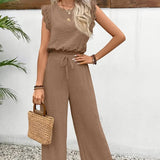 Elegant Exclusive Lace Trim Short Pants Set