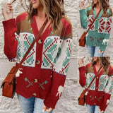 Knitted Cardigan Christmas Sweater Coat-1