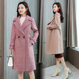 Wool-Blend Women's Mid-Length Coat-1