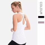 Women's Cross-Back Athletic Tank Top-1