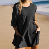 Lovemi -  Stylish Summer Shift Dress - Beach to Brunch Elegance