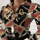 Baroque Print Blouse