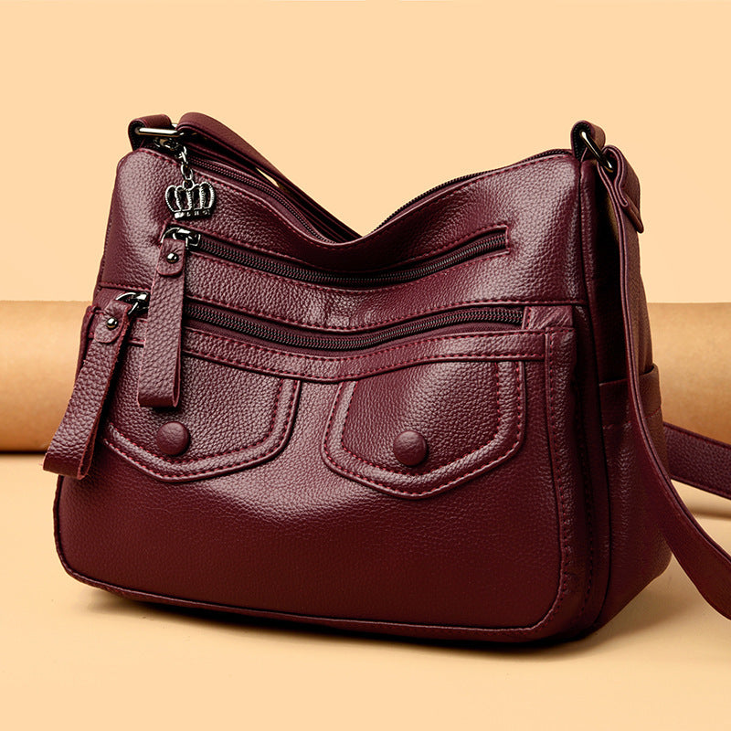 Elegant Large Capacity Messenger Bag – Everyday Sophistication