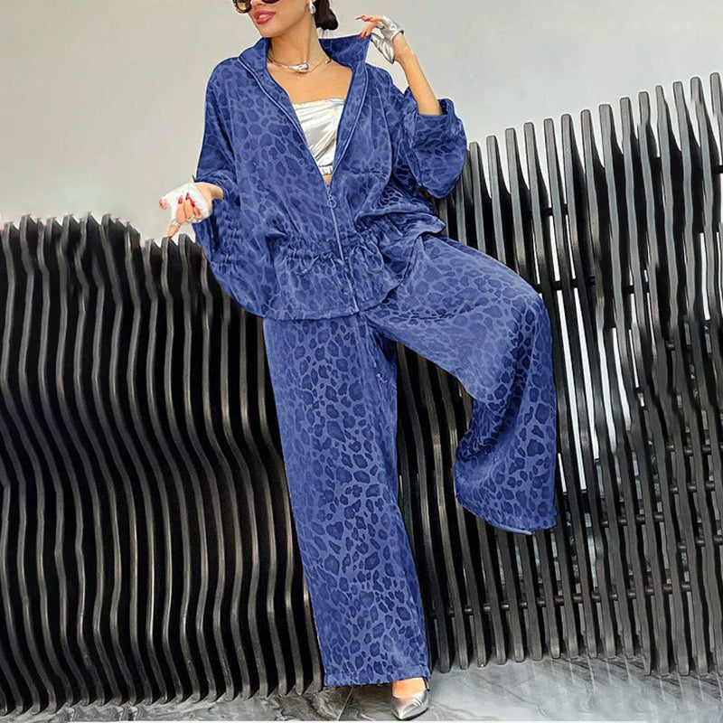 Leopard Print Lounge Set