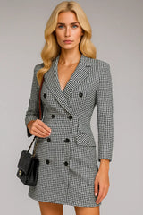 Automne et hiver - Mode pour femmes - Manches longues avec double ceinture