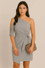 Élégante dentelle à demi-manches pour femmes