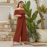Women’s Lace-Up Cropped Top with Wide-Leg Pants | Stylish Two-Piece Set