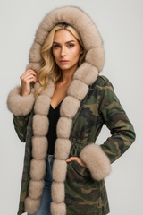 Manteau de camouflage à capuche