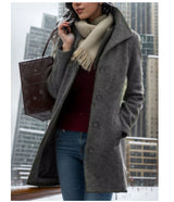 Wool Blend Mid-Length Coat