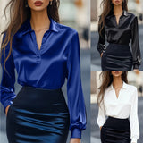 Elegant Long Sleeve Office Blouse