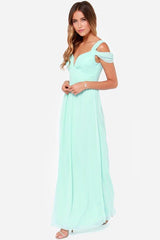 LOVEMI  0 Light Green / XL Long Floor Length Elegant Greek Style Chiffon Pleated Dress