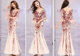 LOVEMI  0 Red / XXL Banquet evening dress princess slim dress