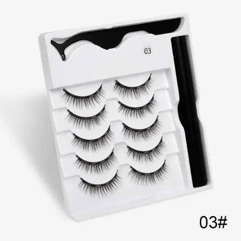 A Pair Of False Eyelashes With Magnets In Fashion-5pc02-12