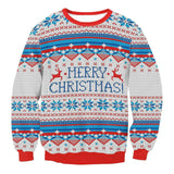 Autumn Winter Fashion Ugly Christmas Sweater Santa Elf Funny-K-16