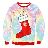 Autumn Winter Fashion Ugly Christmas Sweater Santa Elf Funny-A-5