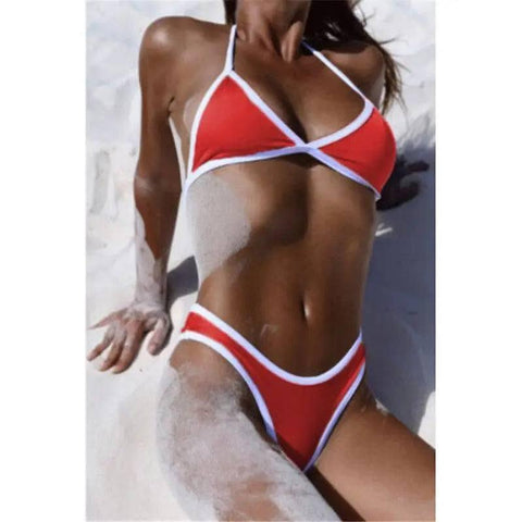 Beach bikini-Red-2