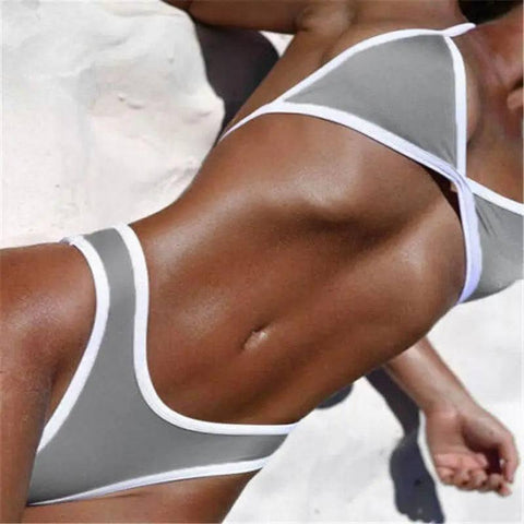 Beach bikini-Grey-3