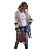 Beauty cashmere leopard coat-Camel-1