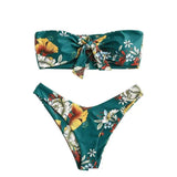 LOVEMI  Bikinis Lakegreenprinting / S Lovemi -  Sexy Printed Ladies Bikini Split Swimsuit