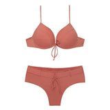 LOVEMI  Bikinis Orange / M Lovemi -  Sexy Ins Triangle Bikini Underwire High Waist Bikini