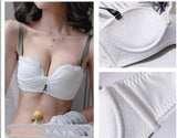 LOVEMI  Bras Suitwhite / 8036A Lovemi -  Passionate lingerie small chest gathered without steel ring