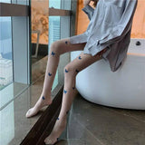 Butterfly Print Invisible Ultra-thin Skin Tone Stockings-4