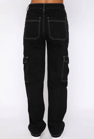 Cargo Pants For Women High Waisted Casual Pants Baggy-5