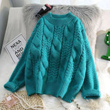 Lovemi - Casual Burlap Sweater Women’s Loose Top Sweater -