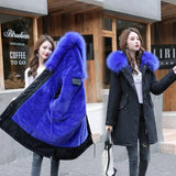 Casual, versatile hooded coat-Sapphire blue-1