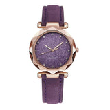 Casual Women Romantic Starry Sky Wrist Watch Leather-2