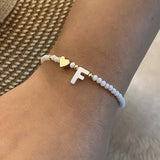 Chic Custom Letter Bead Bracelets - Personalized Jewelry-F-10