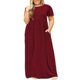 Chic Floral Maxi Dress for Summer Elegance-Burgundy-13