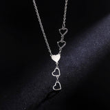 Chic Heart Chain Necklaces in Silver and Gold-5