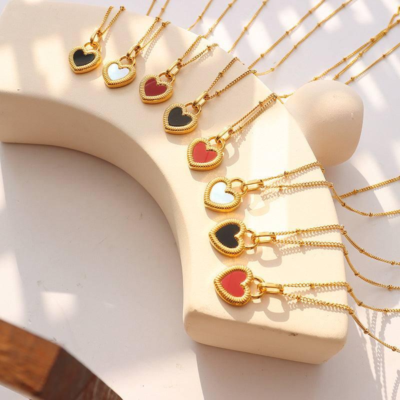 Chic Heart Pendant Necklaces - Elegant Gold Jewelry-6