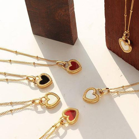 Chic Heart Pendant Necklaces - Elegant Gold Jewelry-7