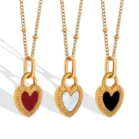 Chic Heart Pendant Necklaces - Elegant Gold Jewelry-8