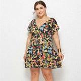 Chic Plus-Size Paisley Summer Dress-3