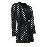 Chic Polka Dot Blazer for Women - Elegant Office Wear-2