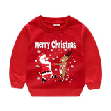 Christmas Casual Children Sweater Holiday Clothing-Red2-3