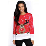 Christmas fawn jacquard sweater-1