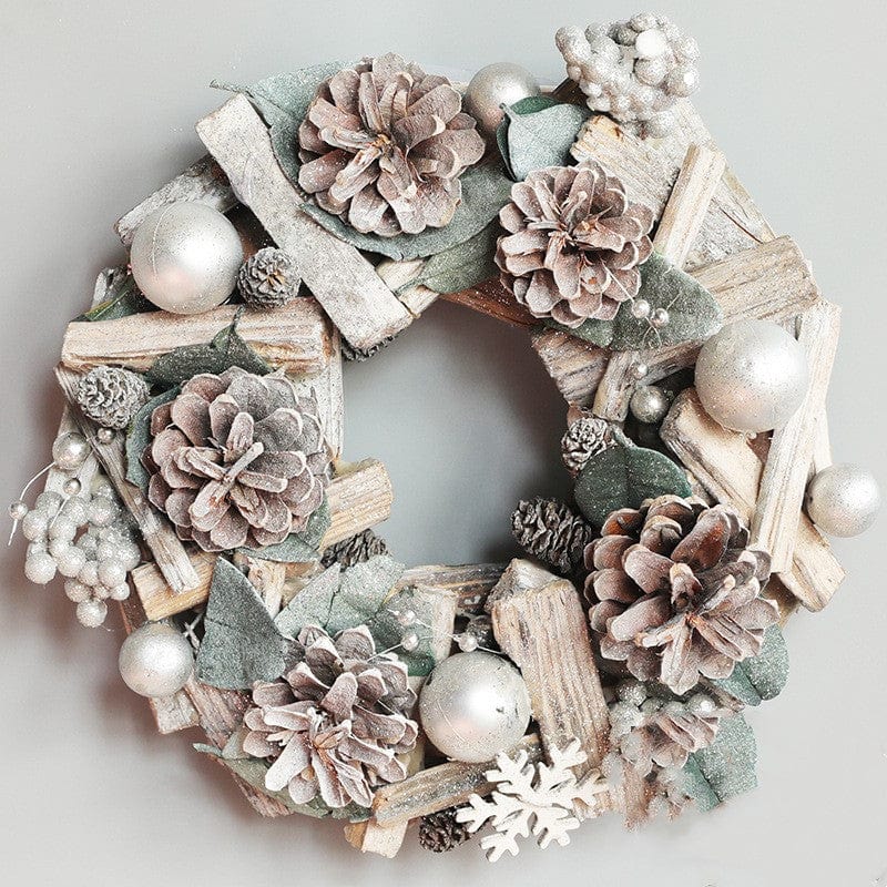 LOVEMI  Christmas Garland silver Lovemi -  Christmas wreath wreath