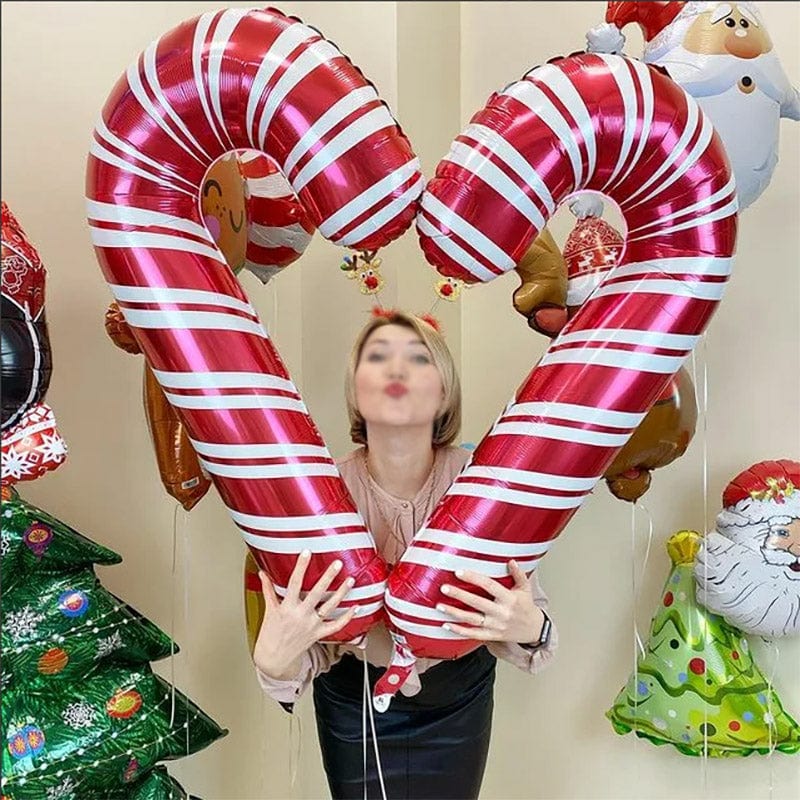 LOVEMI  Christmas Lovemi -  Holiday Party Christmas Crutch Balloons