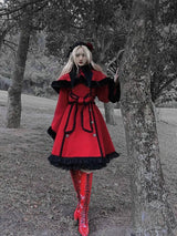 Christmas Sacrificial Gothic Style Dark Women's Cloak-1