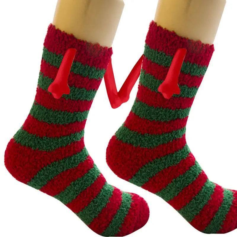 Christmas Supplies Coral Fleece Tube Socks Warm Slipper Bed-Figure 7-9