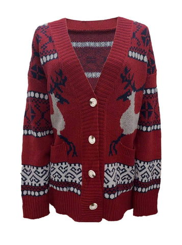 Christmas Sweaters Cardigan Coat-4