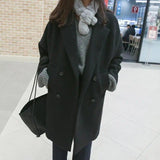 LOVEMI  Coats Black / S Lovemi -  Temperament Slim Mid-length Winter New Product Woolen Coat