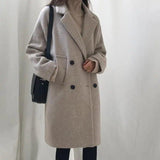 LOVEMI  Coats Lovemi -  Temperament Slim Mid-length Winter New Product Woolen Coat