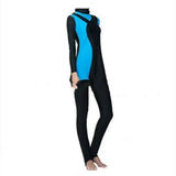 Conservative Swimwear Sunscreen Swim Long Sleeves Hijab-BlackBlue-4