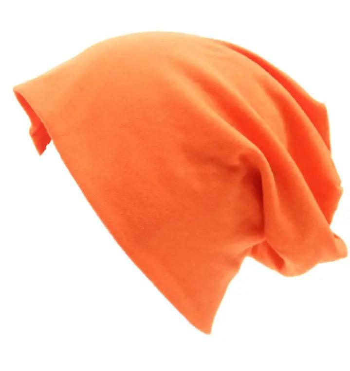 Crochet Ski Hat-Orange-7