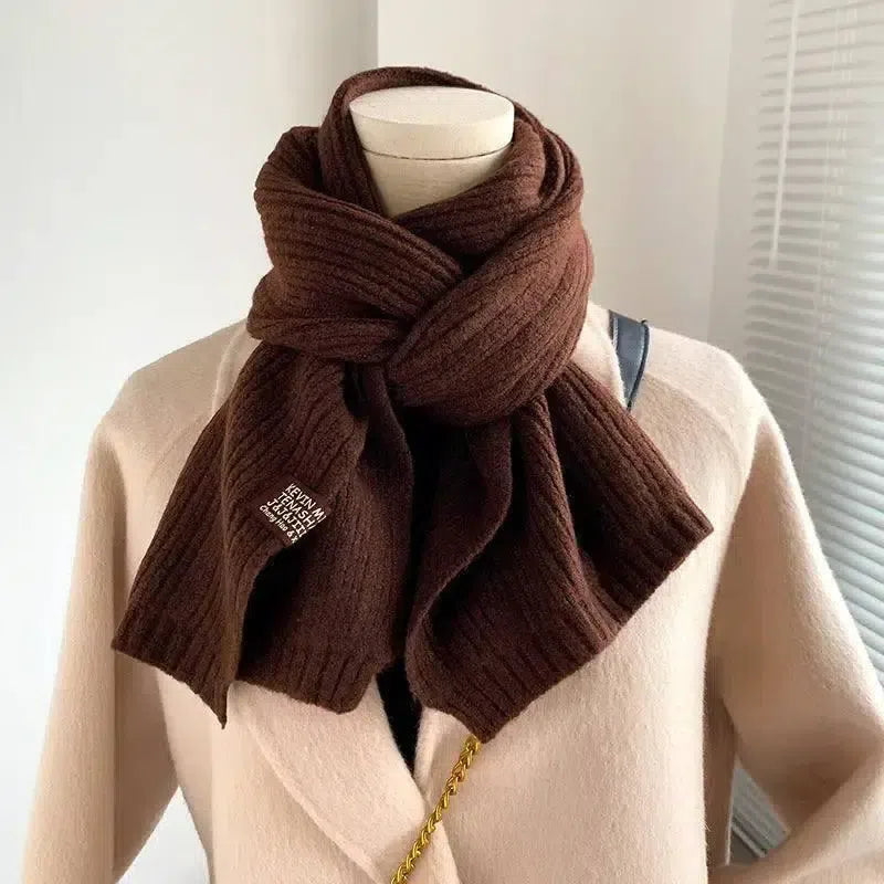 Decorative Cold Resistant Bib Solid Color Fashionable And-7